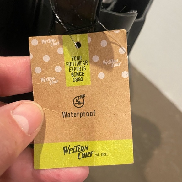 NWT Western Chief Black Women’s Rain Boots - Picture 3 of 6